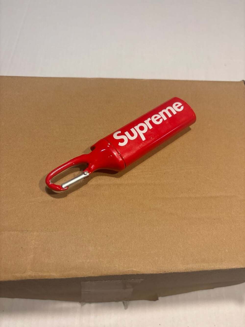 Supreme Pill Box Keychain Red FW17